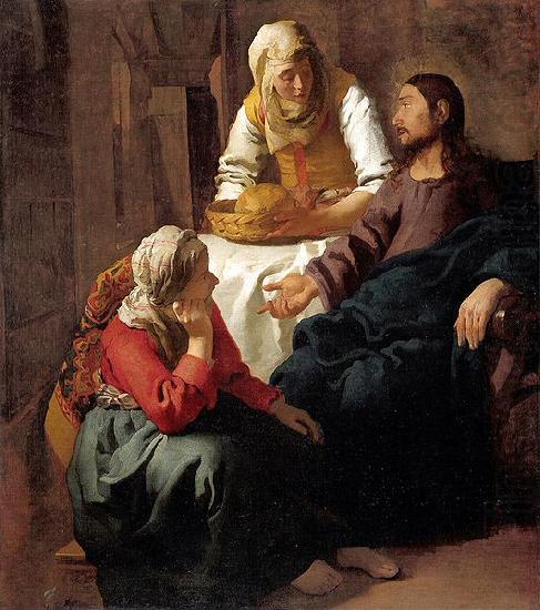 Johannes Vermeer Christ in the House of Martha and Mary china oil painting image